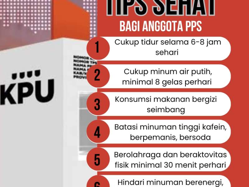 Tips Sehat Bagi Anggota PPS